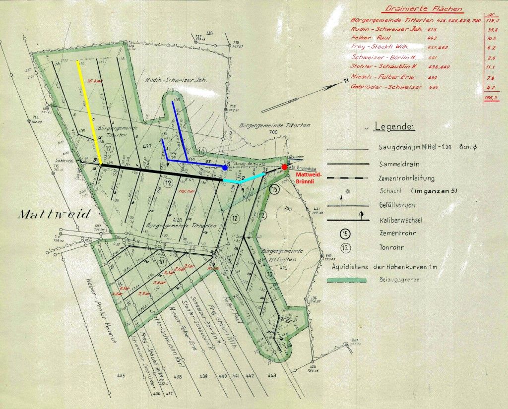 Ausführungsplan Drainage Mattweid - z'Matten